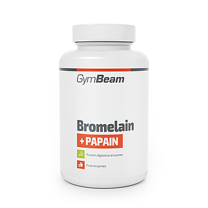 Бромелайн та папаїн GymBeam Bromelain Papain 90 капс.