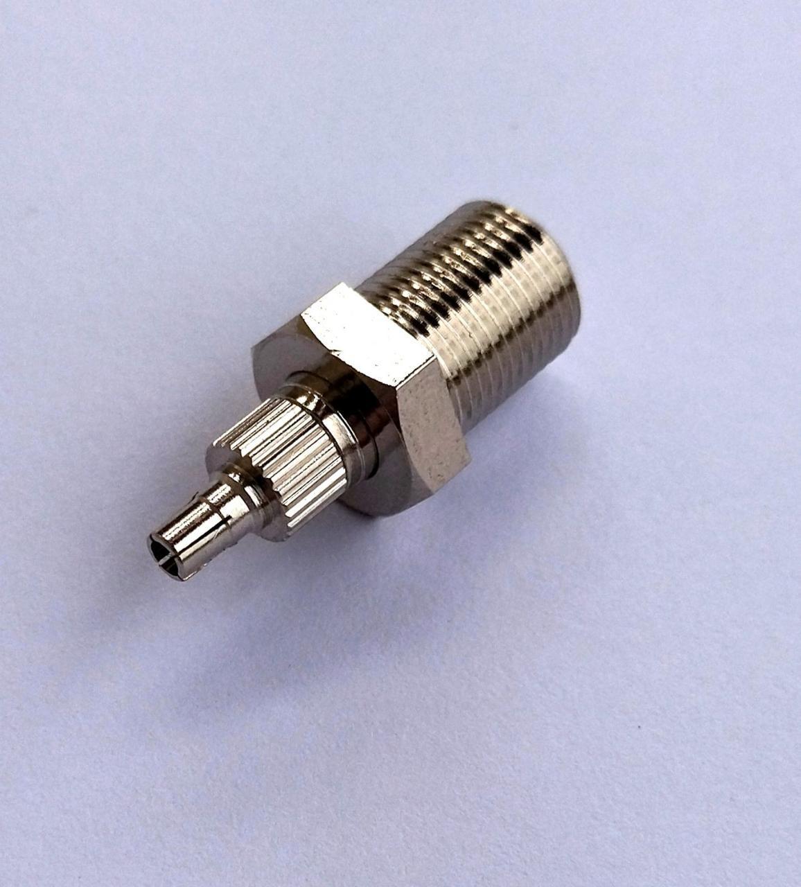 Антенний перехідник з роз'ємами CRC9 - F Female прямий, для модемів, роутерів, фото 1