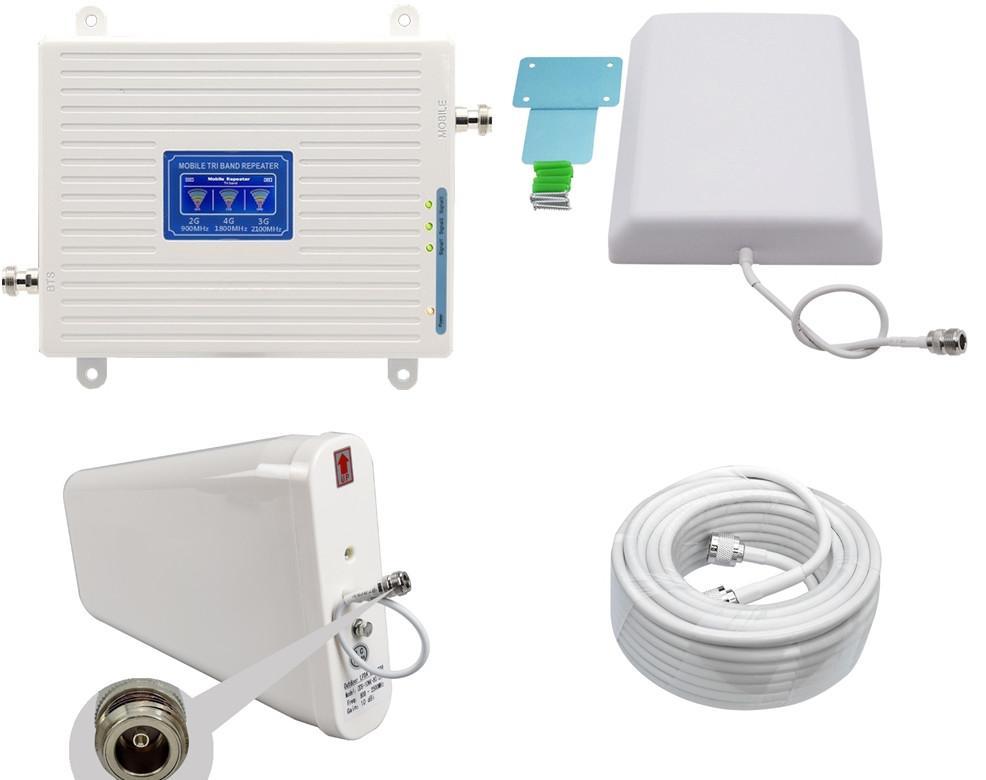 Репітер підсилювач мобільного зв'язку і інтернету SS96-GDW GSM 3G 4G 900 1800 2100 МГц (10/8 дБі), фото 1