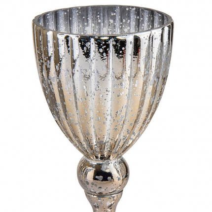 Набір із 3 свічників "Сяйво" позолочене срібло, 20 см, 25 см, 30 см., (2006-019), фото 2