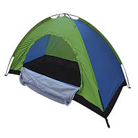 Палатка туристическая каркасная WOW Раскладная однослойная с чехлом двухместная 185 х 185 см (50384)