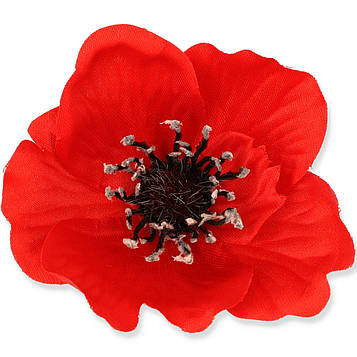 Штучний мак червоний (КОД: MAK W / 3680H) В - 4 см Д - 7 см | виробництво Польща |12 шт. в упаковці