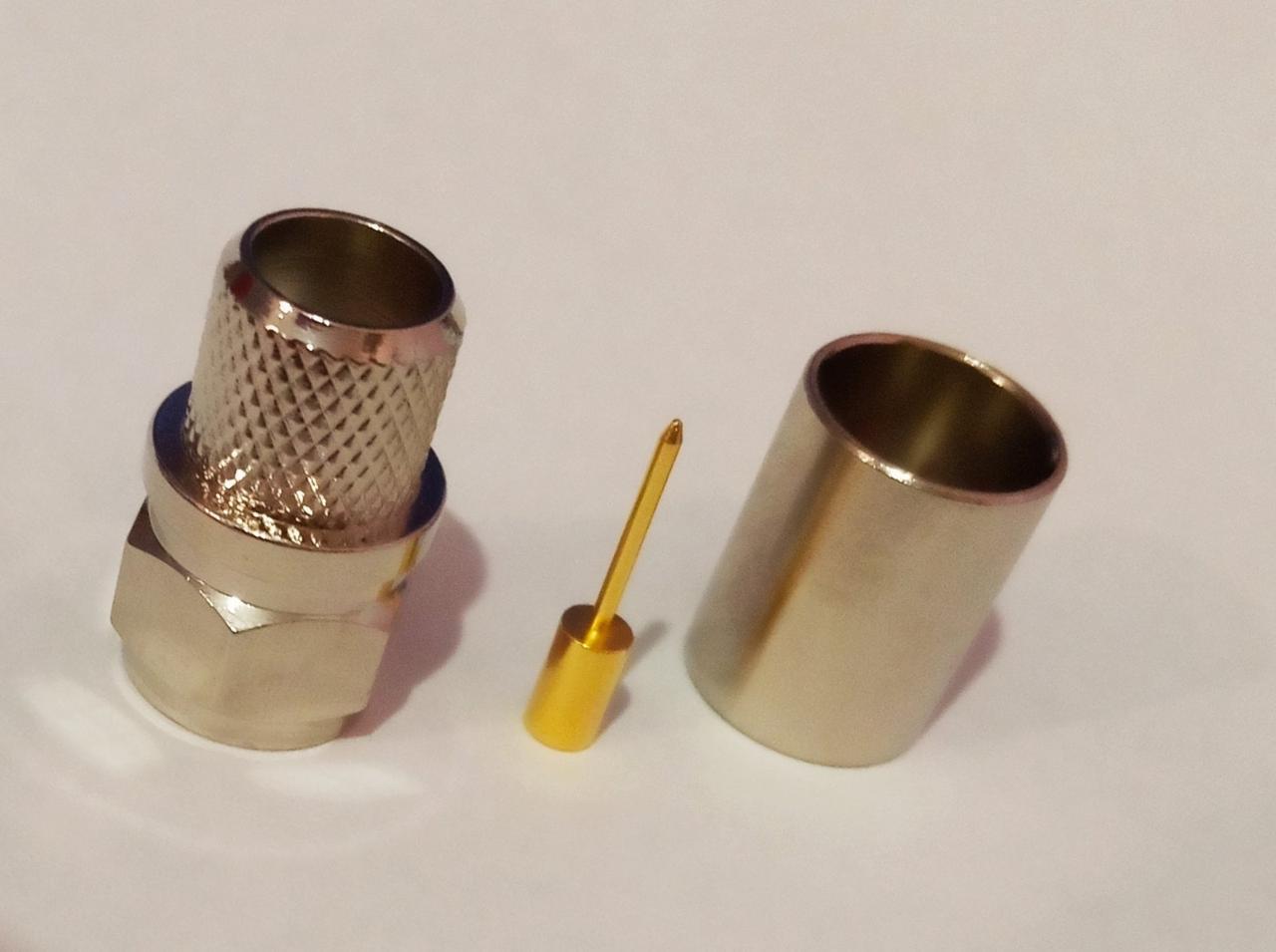 Конектор роз'єм F male на кабель RG-8, RG-213, фото 1