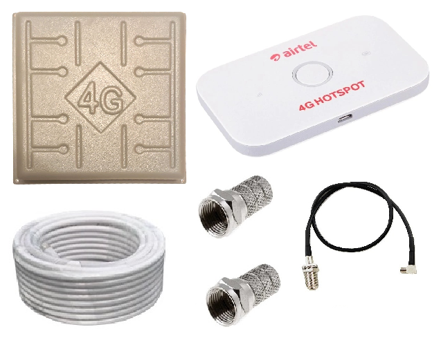 Комплект 3G/4G LTE WiFi роутер Huawei E5573s-606 з антеною RunBit Solo 17 дбі, фото 1