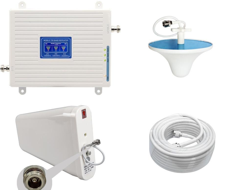 Репітер підсилювач мобільного зв'язку і інтернету SS96-GDW GSM 3G 4G 900 1800 2100 МГц (10/3 дБі), фото 1