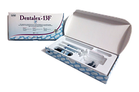 Dentalex-13F (Денталекс-13Ф) - 6 г лаку у флаконі, 2 шприци по 4 г гелю травильного, 5 канюль, 3 пензлики