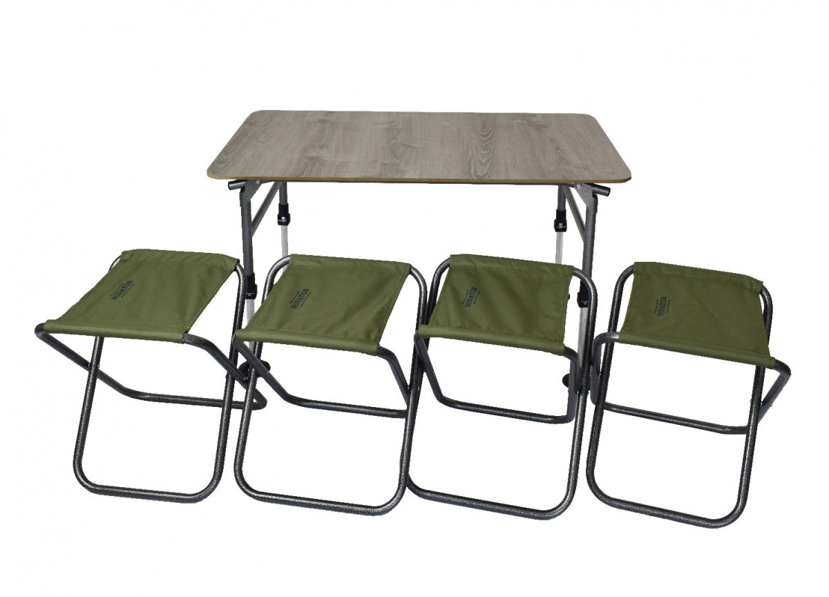 Комплект меблів складаний стіл і стільці Novator SET-4 (100х60)