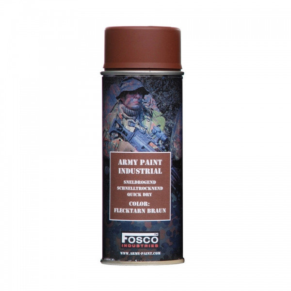 Фарба маскувальна, професійна (НАТО) FOSCO ARMY PAINT 400 ml - Flecktarn Braun