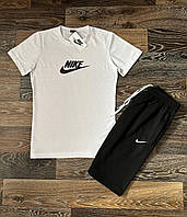 Мужской комплект футболка и шорты Nike найк. Летний спортивный костюм шорты и футболка Найк nike 2 цвета