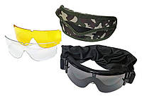 Тактичні окуляри-маска Buvele Тактичні окуляри Військові окуляри Тактичні військові окуляри Захисні окуляри військові