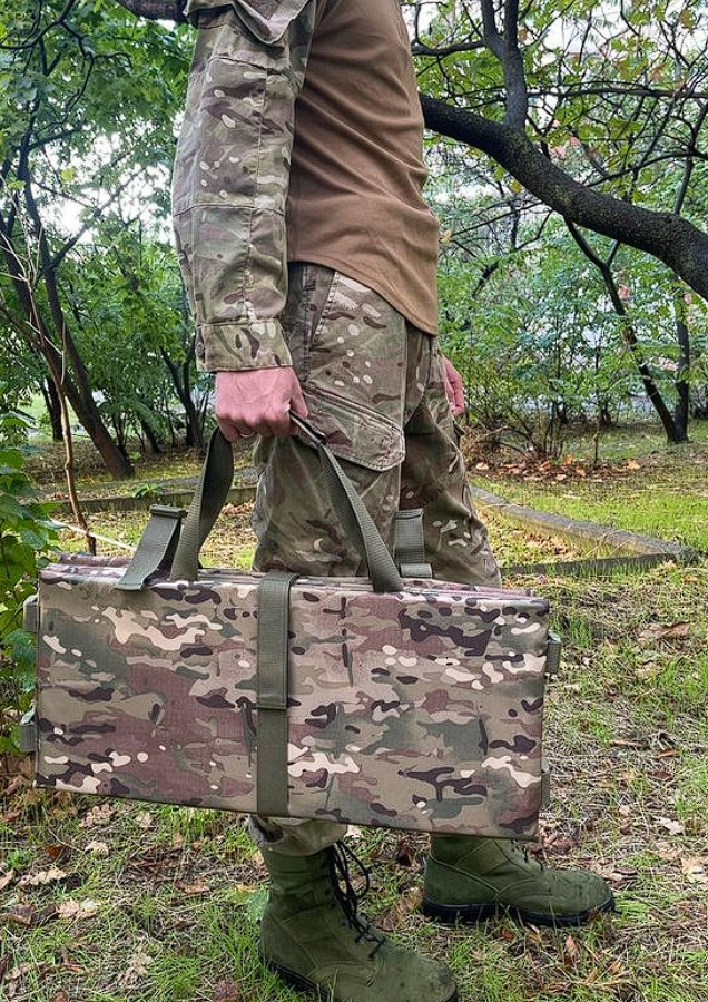 Каремат тактичний піксель складаний, військовий каремат, армійський каремат, всу, каремат стрілецький