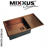 Кухонная мойка Mixxus MX7844-200x1.2-PVD-BRONZE