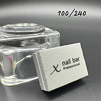 Одноразовые мини баф nail bar professional, 100/240, 50 шт