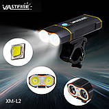 Передня вело фара VastFire (5200mAh, USB-С, XML-L2, Батареї в комплекті, Потужне кріплення), фото 8