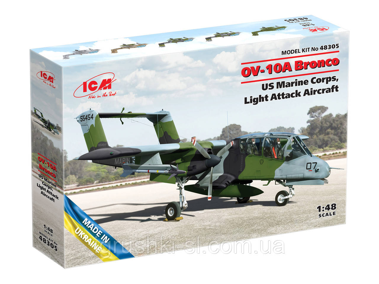 Збірна модель (1:48) Літак OV-10A Bronco US Marine Corps