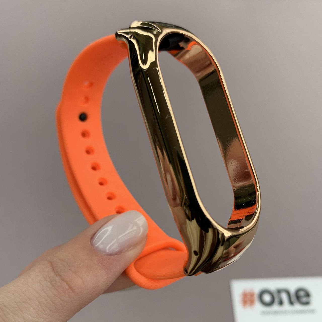 Ремінець для Xiaomi Mi Band 7 карбоновий ремінець на смарт годинник сяомі мі бенд 7 помаранчевий u4v