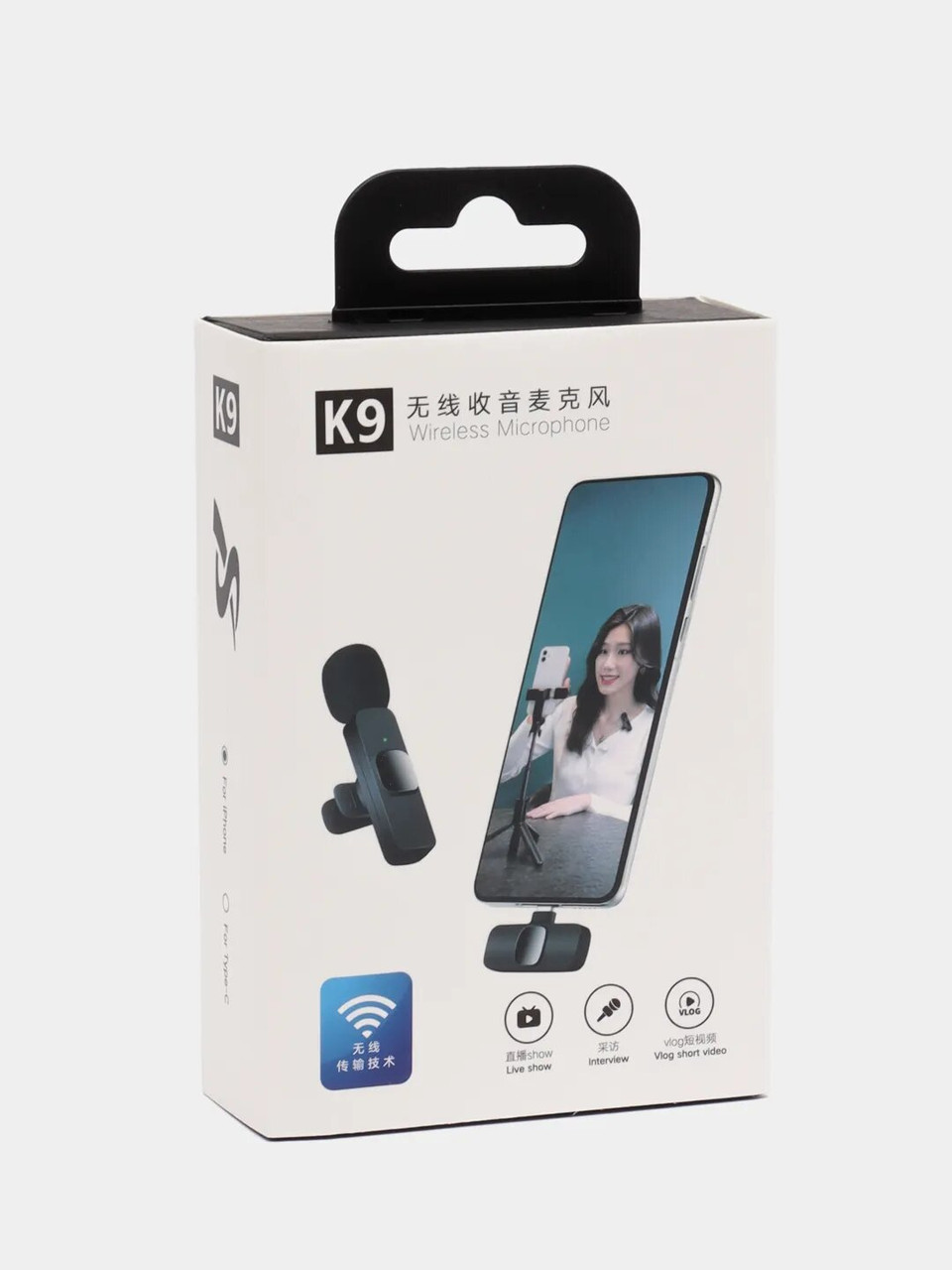 Купить Петличный беспроводной микрофон для iPhone, Bluetooth Петличка ...