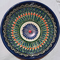 Тарелка (салатник) узбекских мастеров, диаметр 26см. (031)