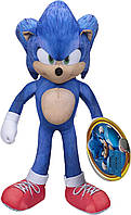 Мягкий Ежик Соник 33 см Звуки и Фразы Sonic The Hedgehog 2 Plush Jakks 41277