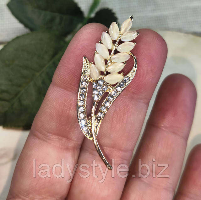 Брошка- колосок