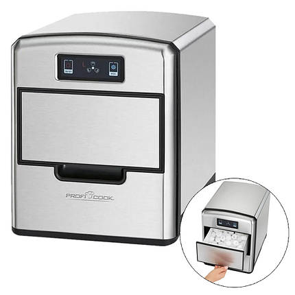 Льодогенератор PROFICOOK PC-EWB 1187 для дому Барний льодогенератор для кафе, офісів Машинка генератор для льоду, фото 1
