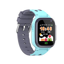 Дитячий розумний смарт-годинник з GPS Smart baby watch Q16 з камерою прослуховуванням сім-картою Синій, фото 3