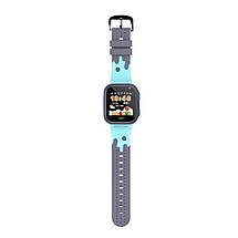 Дитячий розумний смарт-годинник з GPS Smart baby watch Q16 з камерою прослуховуванням сім-картою Синій, фото 4