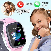 Дитячий розумний смарт-годинник з GPS Smart baby watch Q16 з камерою прослуховуванням сім-картою Рожевий, фото 5