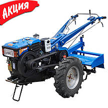 Мотоблок дизельний Кентавр МБ1012Д з активною фрезою для дачі з водяним охолодженням 12 к.с., фото 2