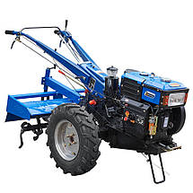 Мотоблок дизельний Кентавр МБ1012Д з активною фрезою для дачі з водяним охолодженням 12 к.с., фото 3