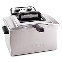 Фритюрниця подвійна PROFICOOK PC-FR 1038 електрична Апарат для картоплі фрі, чипсів для дому та кафе, фото 6