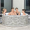 Надувний джакузі Bestway 60027 Lay-Z-Spa 155х60 см аеромасажний басейн СПА для дому 4-місний, фото 9