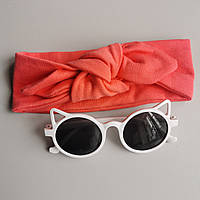 Повязка Лесли 46-56рр цвет коралловый очки детские солнцезащитные