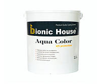 Фарба для дерева Bionic-House Aqua Color UV-protect 2,5л Безбарвний