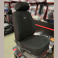 Універсальні автомобільні чохли Colombo на сидіння авто з Алькантарою, чорний ромб