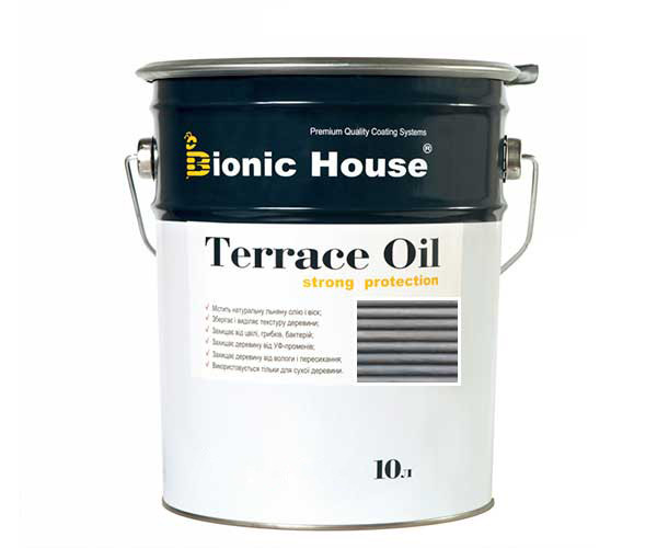 Масло для терас Bionic-House 10л Сірий