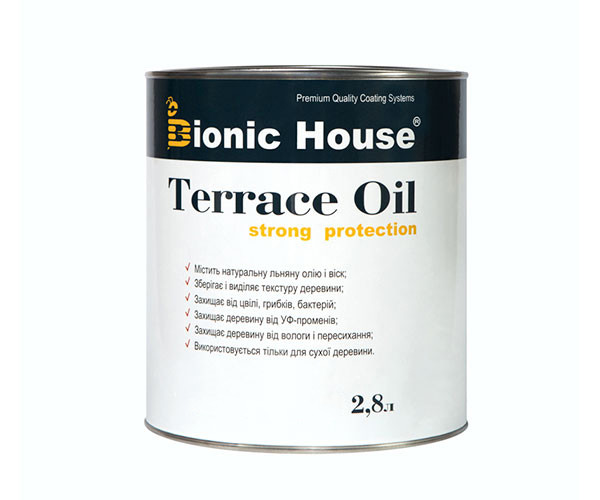 Масло для терас Bionic-House 2,8 л Безбарвний