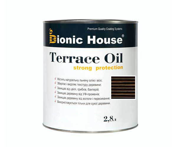 Масло для терас Bionic-House 2,8 л Чорний