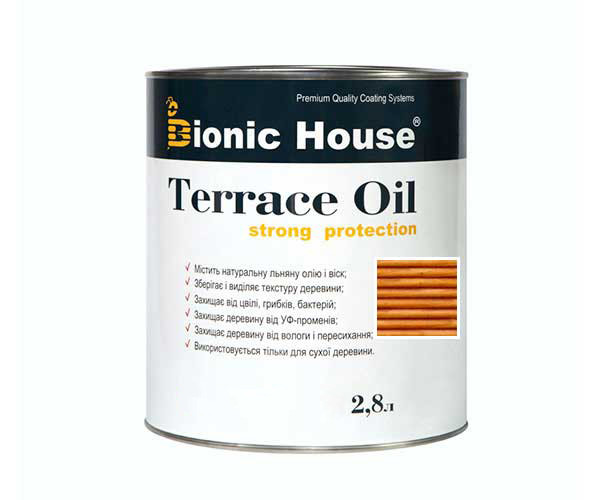 Масло для терас Bionic-House 2,8 л Ірис
