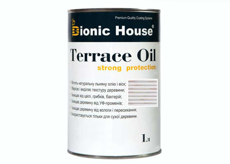 Масло для терас Bionic-House 1л Білий