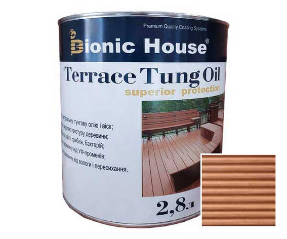 Масло для терас ТУНГОВЕ Bionic-House 2,8 л Клен, фото 1