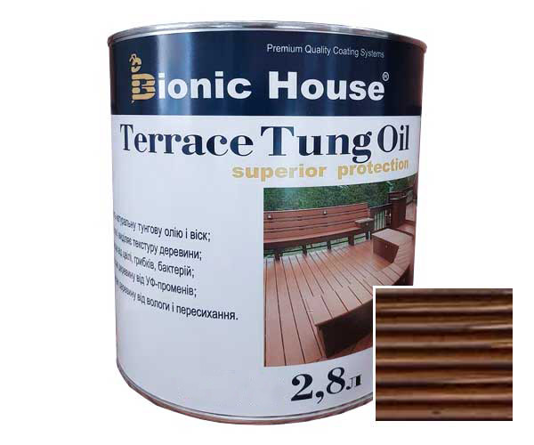 Масло для терас ТУНГОВЕ Bionic-House 2,8 л Палісандр