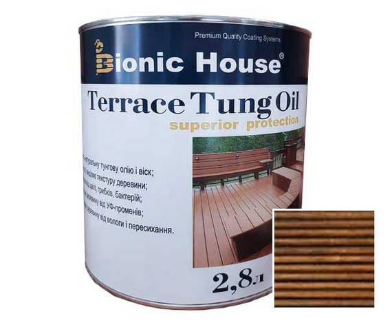 Масло для терас ТУНГОВЕ Bionic-House 2,8 л Тауп, фото 1