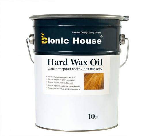 Олія для підлоги з твердим воском HardWax Oil 10л Безбарвний, фото 1