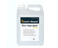 Водний антисептик для дерева BASE IMPREGNAT Bionic-House готовий до застосування 5л Безбарвний