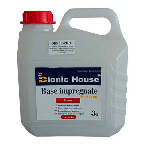 АНТИЖУК - Антисептик для дерева Bionic-House (інсектицидний), 3л Прозорий, фото 1