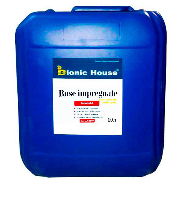 АНТИЖУК - Антисептик для дерева інсектицидний Bionic-House КОНЦЕНТРАТ 1:5 10л Безбарвний