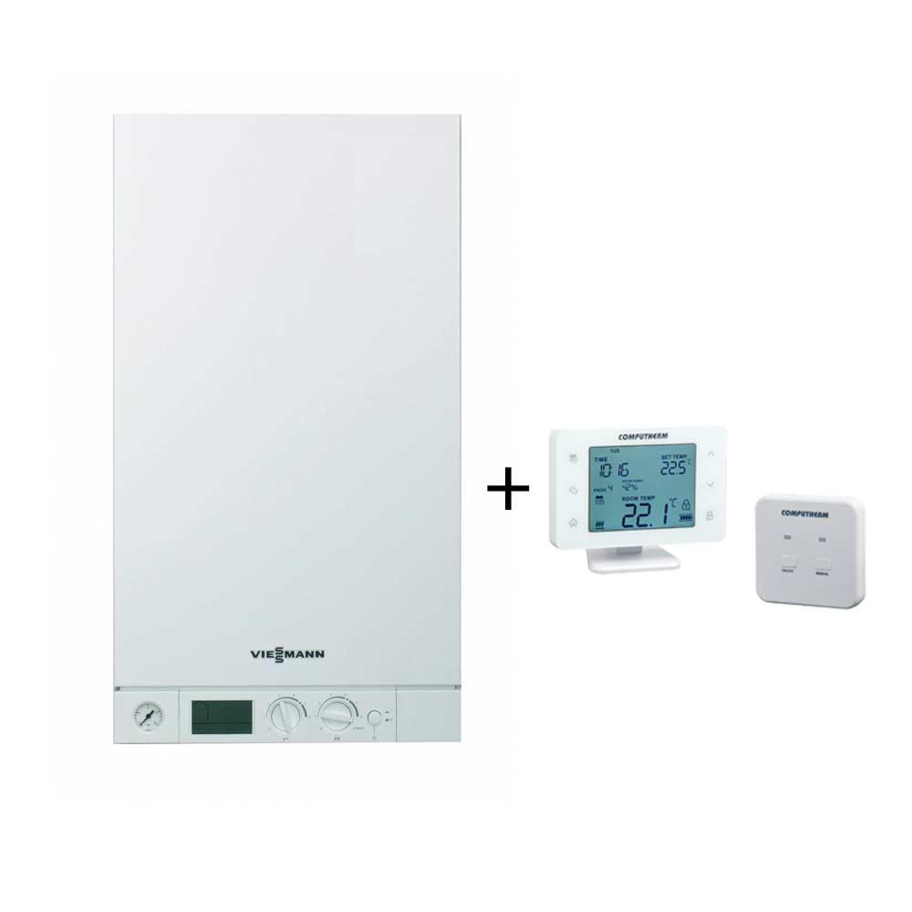 Котел газовий Viessmann Vitopend 100-W WH1D K-rla 23 кВт (WH1D517) + терморегулятор Computherm Q20RF