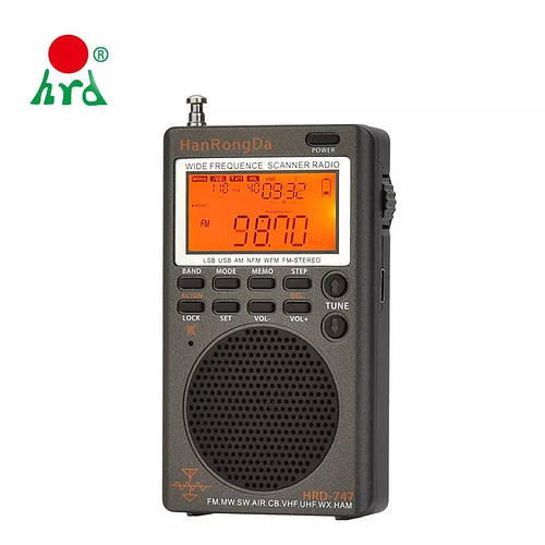 HanRongDa HRD-747 всеволновый радиоприемник AM/FM/SW/CB/Air/VHF, Li-Ion ...