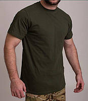 Армейская мужская футболка ВСУ пиксель олива мультикам 46-60р тактическая футболка х/б военная 60, Оливковый